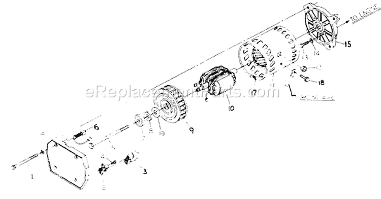 Page A Diagram and Parts List for 8752-1  Briggs and Stratton Generator